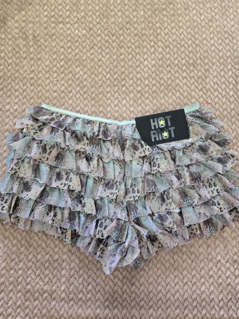 Endless Summer Mint Multi Ruffle Skort - Picture 9 of 13
